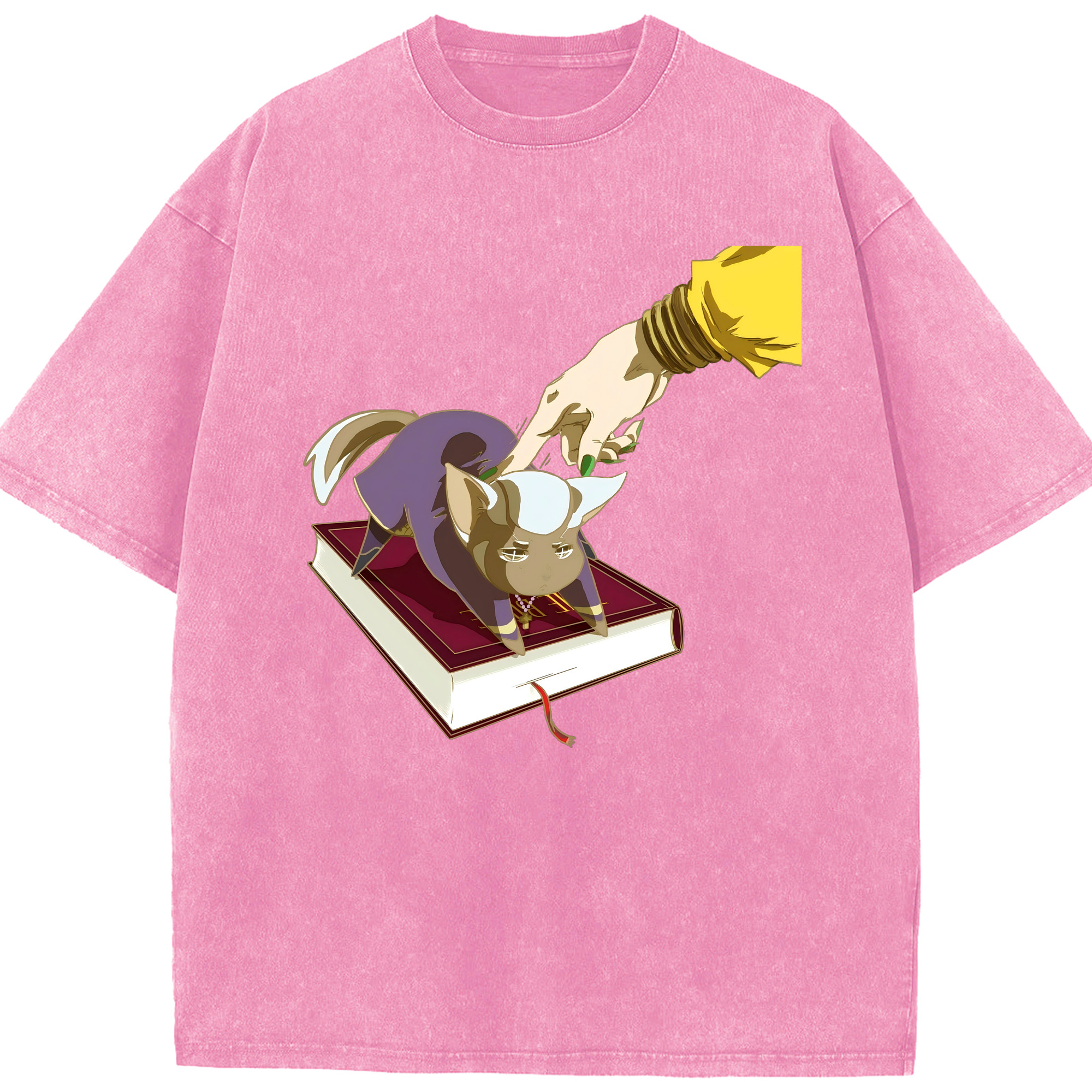 （画像用） ジョジョの奇妙な冒険 JoJo's Bizarre Adventure 綿100% ヴィンテージ風 半袖Tシャツ（フロントプリント）